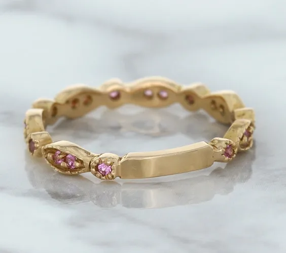 0.26ctw Pink Sapphire Alternating Marquise Ring in 14K Rose Gold
