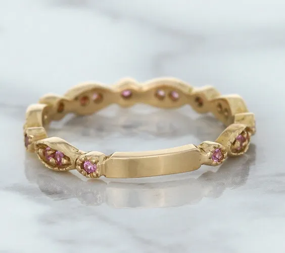 0.26ctw Pink Sapphire Alternating Marquise Ring in 14K Rose Gold