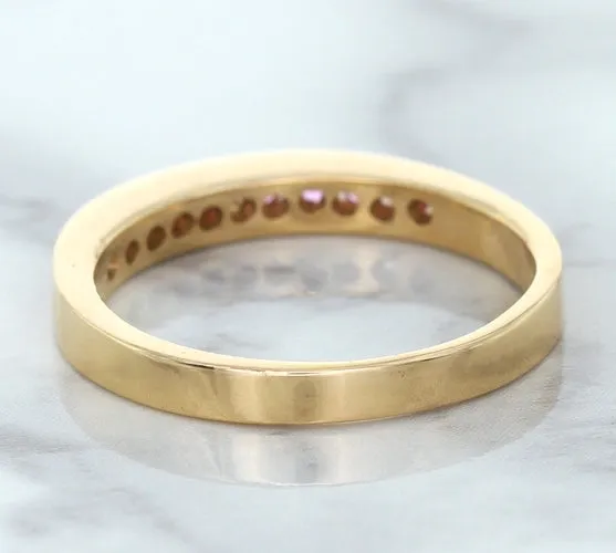 0.35ctw Round Pink Sapphire Ring in 14K Rose Gold