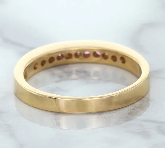 0.35ctw Round Pink Sapphire Ring in 14K Rose Gold
