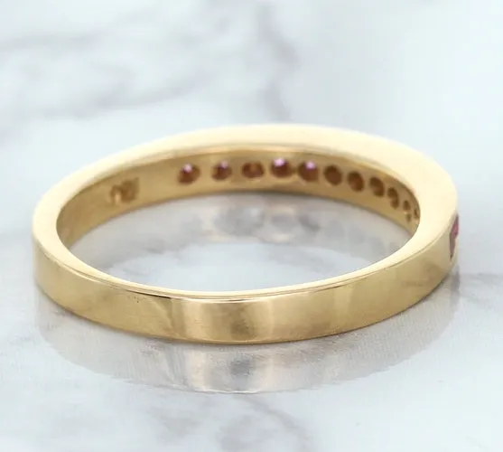 0.35ctw Round Pink Sapphire Ring in 14K Rose Gold