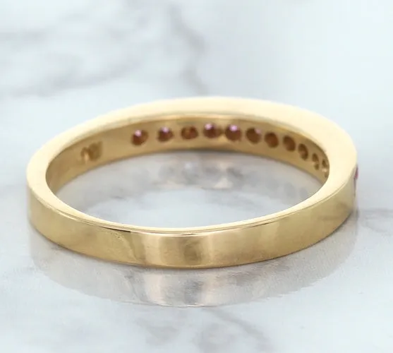 0.35ctw Round Pink Sapphire Ring in 14K Rose Gold