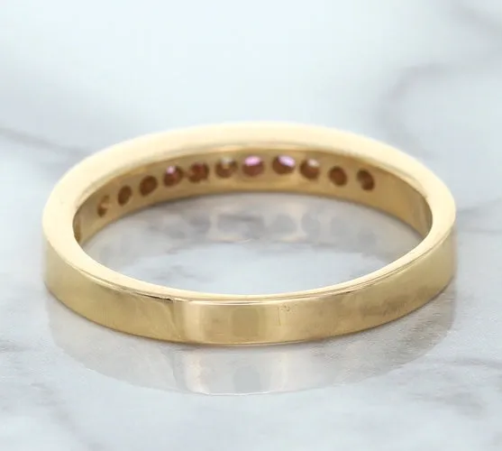 0.35ctw Round Pink Sapphire Ring in 14K Rose Gold