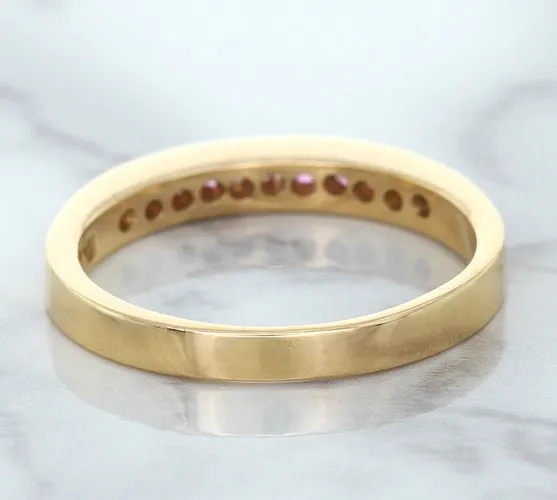 0.35ctw Round Pink Sapphire Ring in 14K Rose Gold