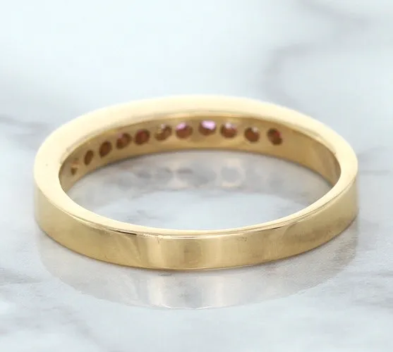 0.35ctw Round Pink Sapphire Ring in 14K Rose Gold