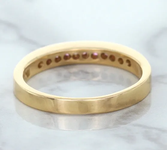 0.35ctw Round Pink Sapphire Ring in 14K Rose Gold