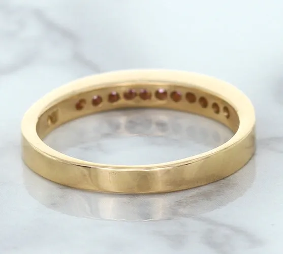 0.35ctw Round Pink Sapphire Ring in 14K Rose Gold
