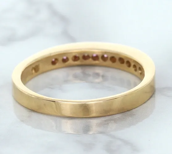 0.35ctw Round Pink Sapphire Ring in 14K Rose Gold