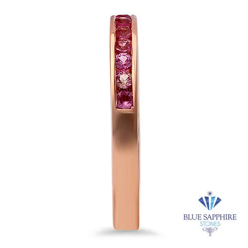 0.35ctw Round Pink Sapphire Ring in 14K Rose Gold