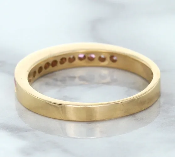 0.35ctw Round Pink Sapphire Ring in 14K Rose Gold