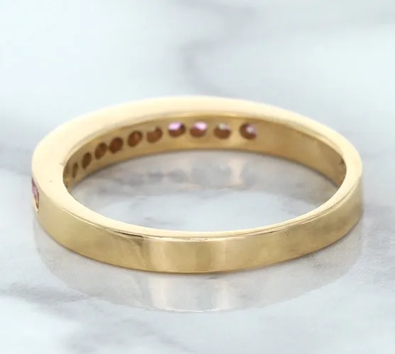 0.35ctw Round Pink Sapphire Ring in 14K Rose Gold