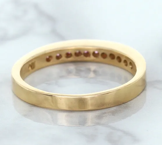 0.35ctw Round Pink Sapphire Ring in 14K Rose Gold