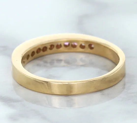 0.35ctw Round Pink Sapphire Ring in 14K Rose Gold