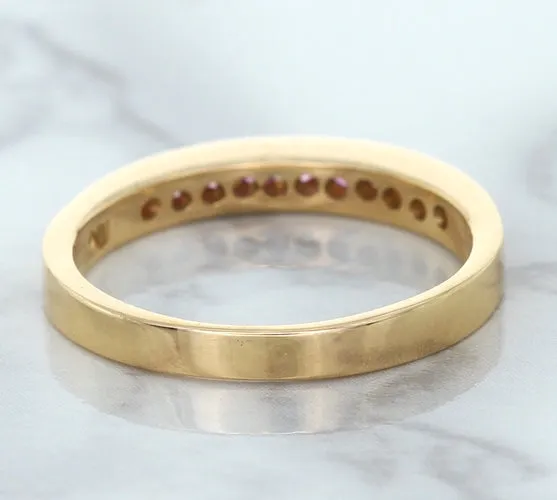 0.35ctw Round Pink Sapphire Ring in 14K Rose Gold