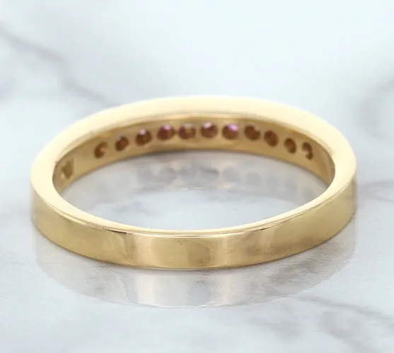 0.35ctw Round Pink Sapphire Ring in 14K Rose Gold