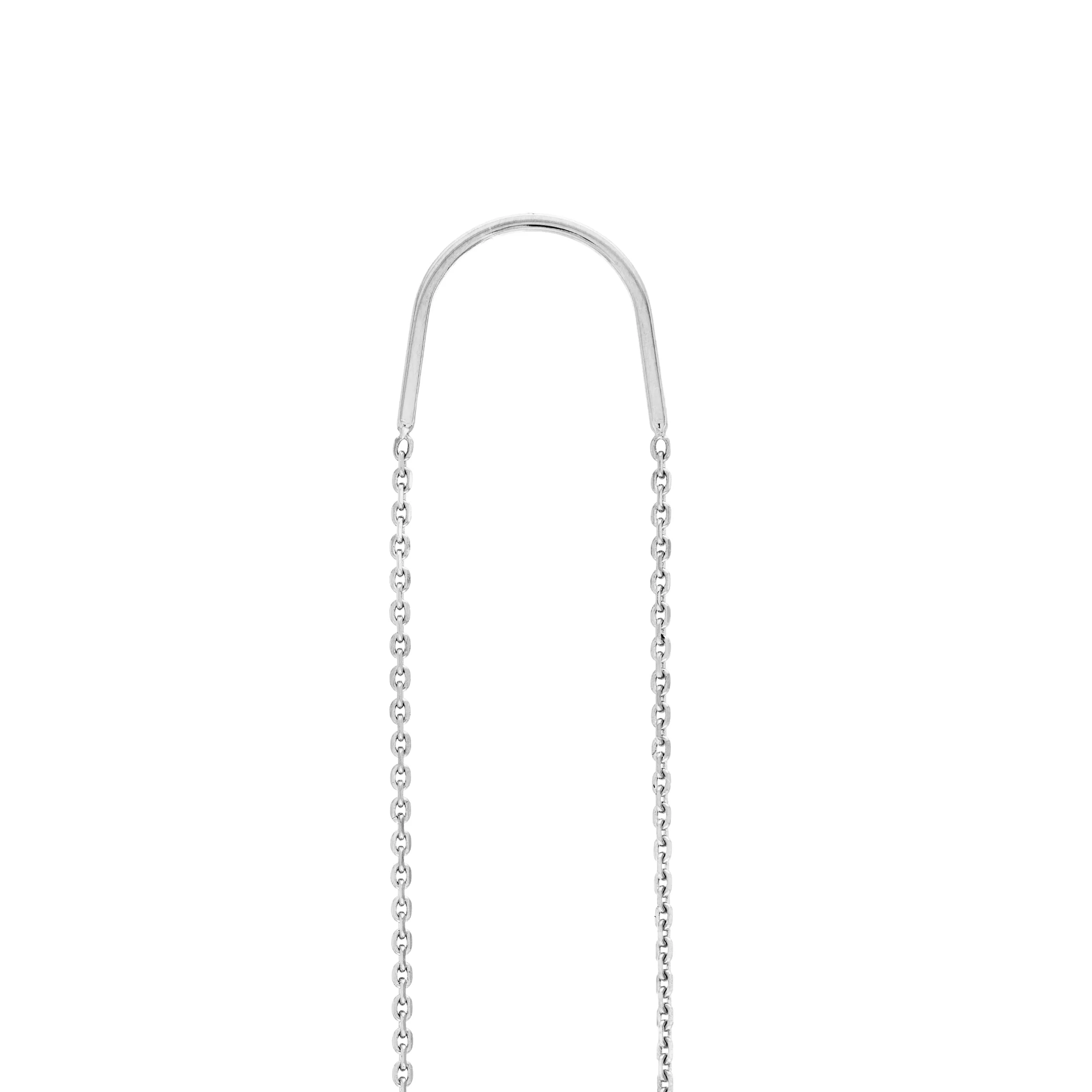 1/15tcw Diamond Bezel Threader Earrings