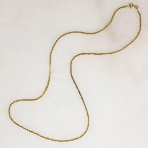 14k Gold 20" Byzantine Chain