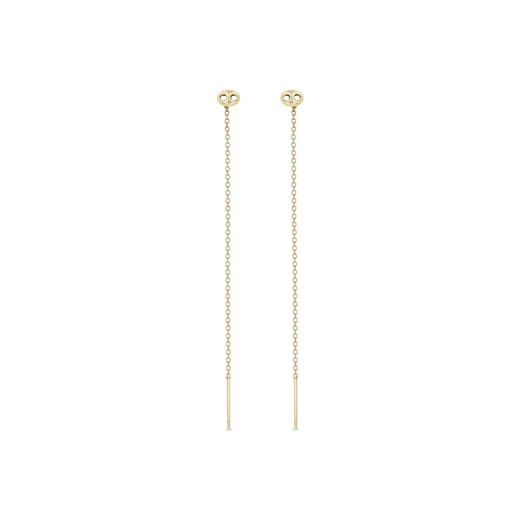 14k Small Mariner Link Threader Earrings