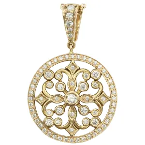 18K Rose Gold & Diamond Penny Preville Lace Pendant Necklace