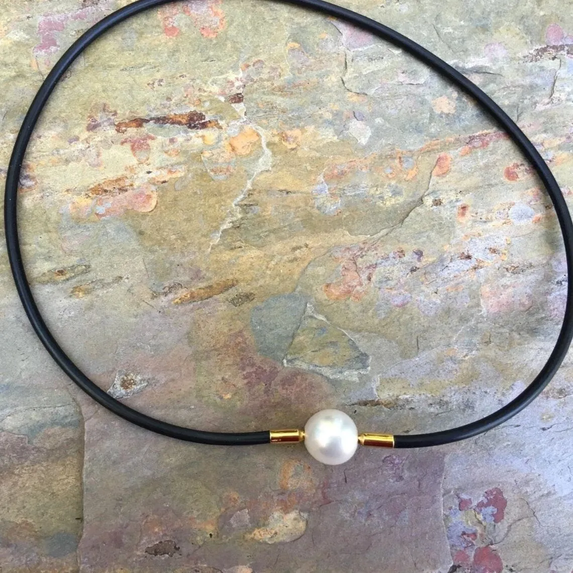18KT Yellow Gold Paspaley South Sea Pearl Pendant Swap 13mm "Fine"
