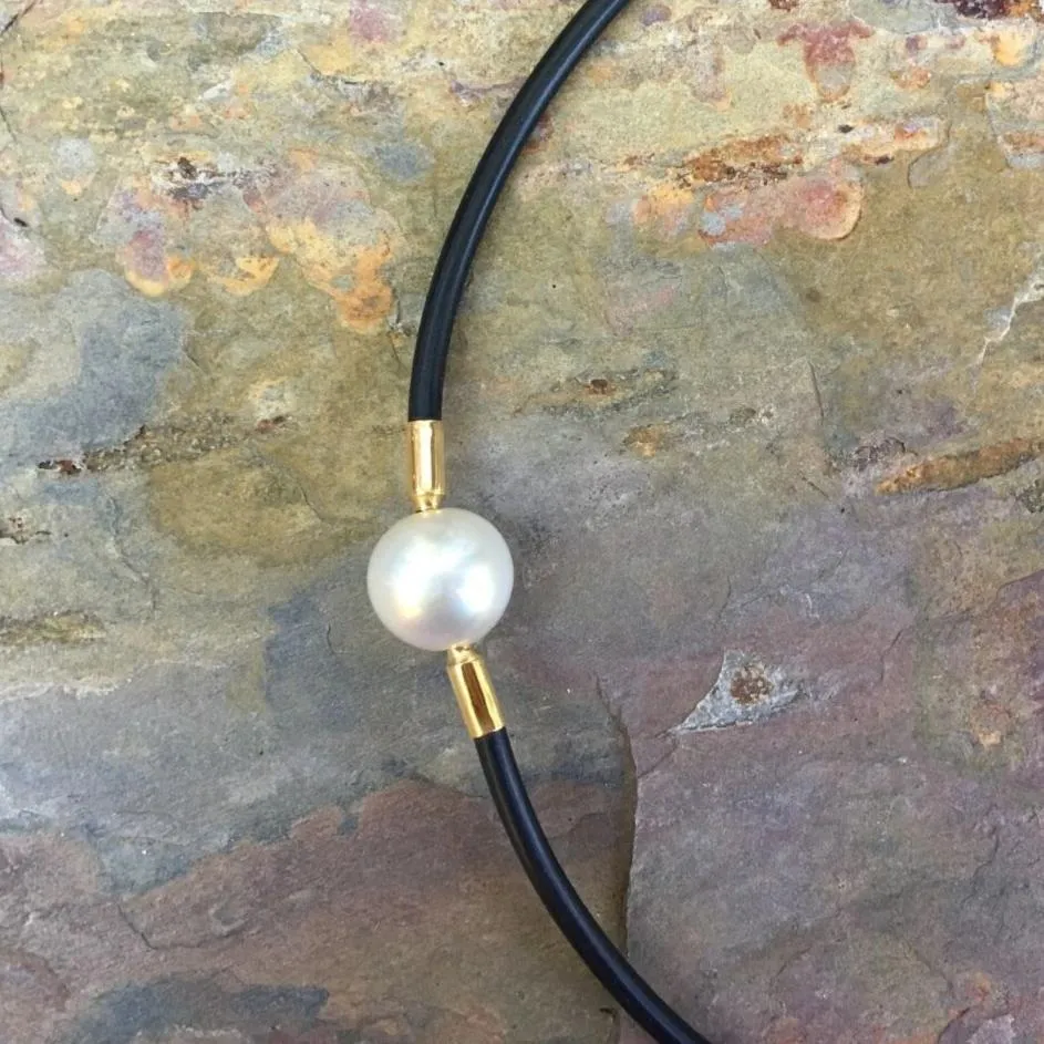 18KT Yellow Gold Paspaley South Sea Pearl Pendant Swap 13mm "Fine"