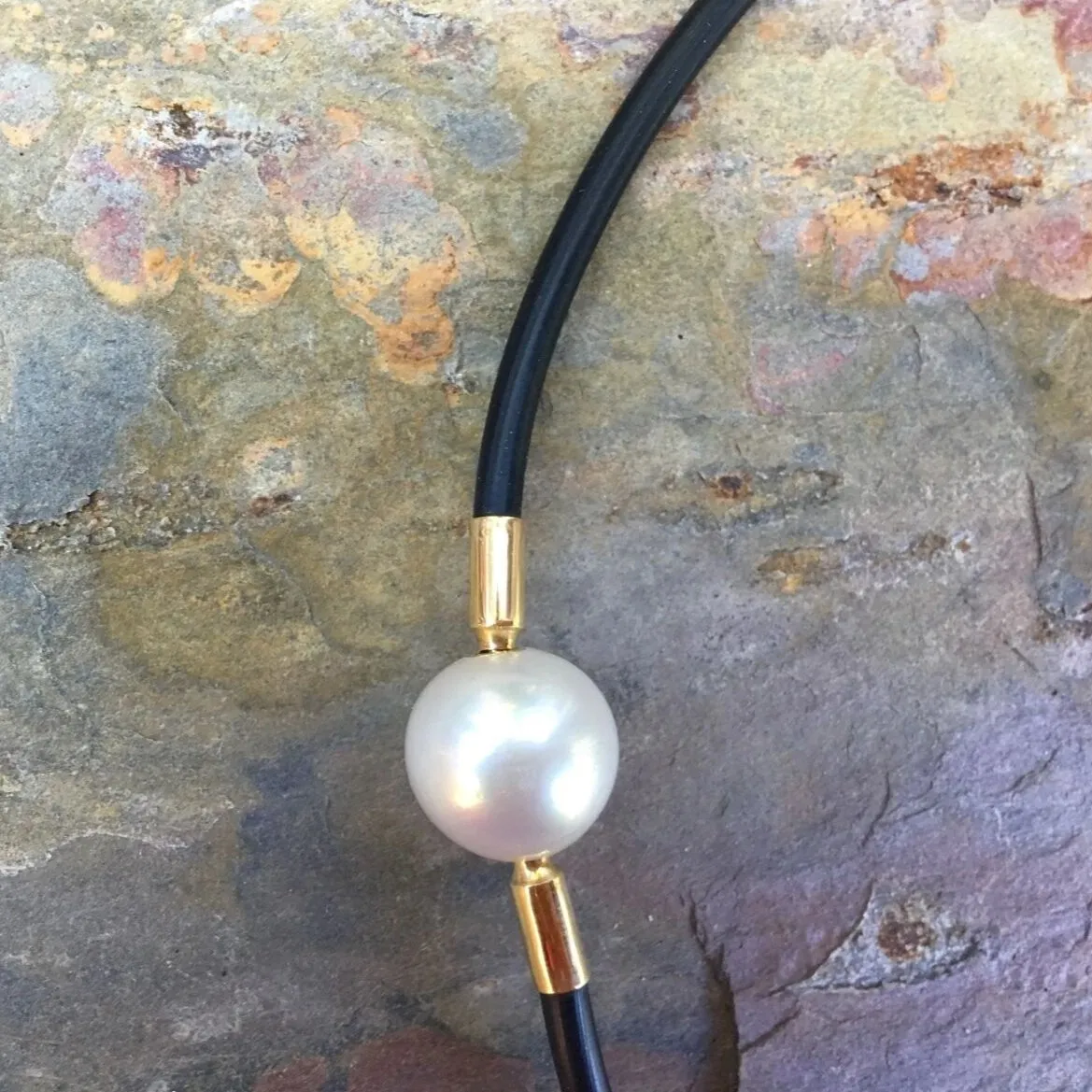 18KT Yellow Gold Paspaley South Sea Pearl Pendant Swap 13mm "Fine"