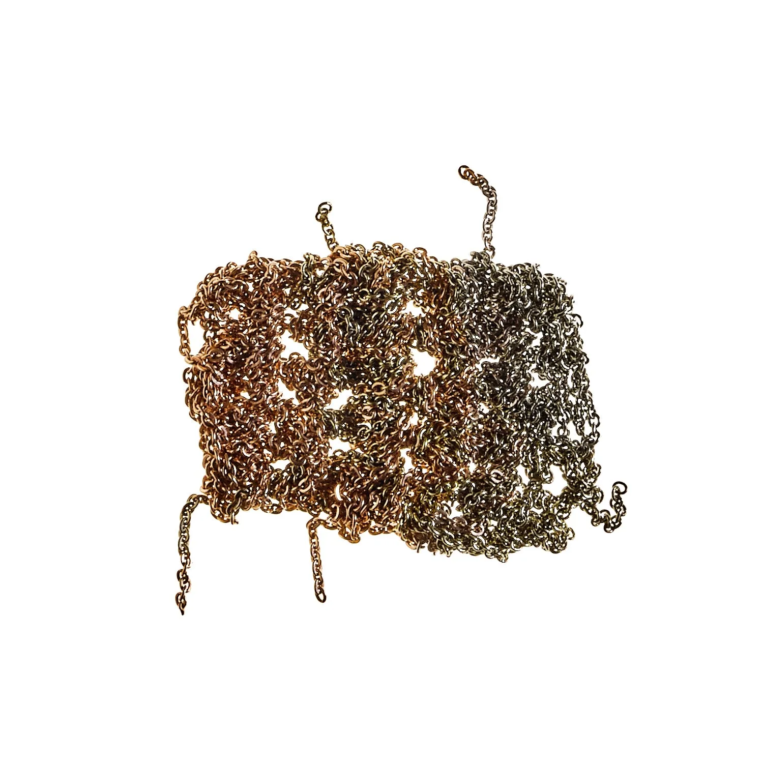2-Tone Bare Chain Bracelet in Haze   Rose Gold