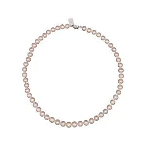 703-02-S | 7MM PINK FRESHWATER CULTURED PEARL NECKLACE 18"