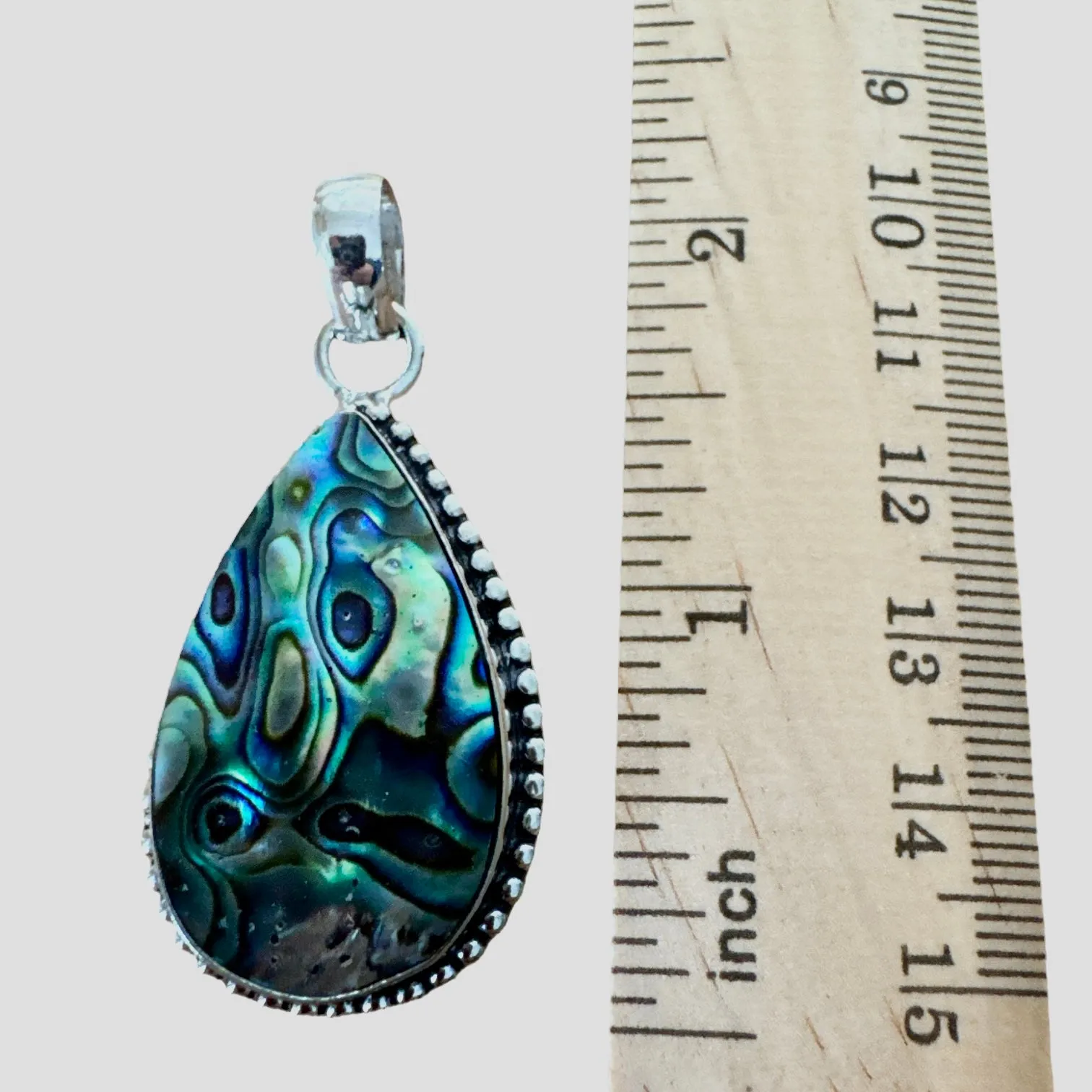 Abalone Solid 925 Sterling Silver Pendant