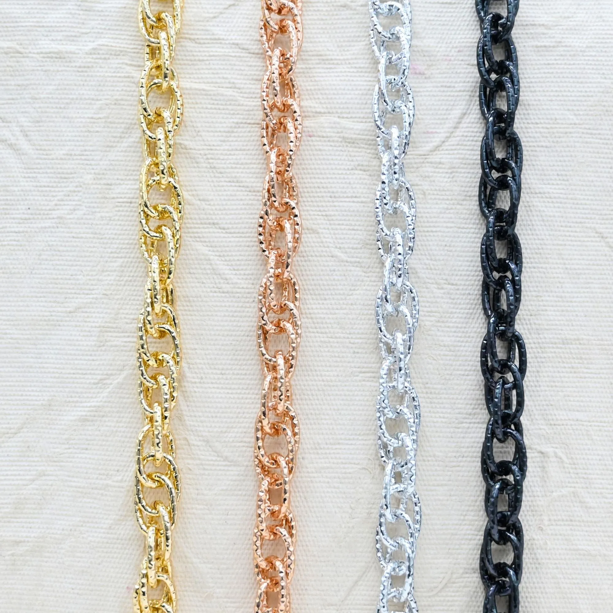 Aluminium Chain | Size : W-10mm H-14mm | Qty : 1mtr | JT-16-57-8