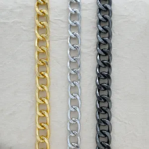 Aluminium Chain | Size : W-13mm H-17mm | Qty : 1mtr | JT-16-57-10