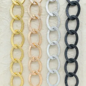 Aluminium Chain | Size : W-25mm H-34mm | Qty : 1mtr | JT-19-35-37