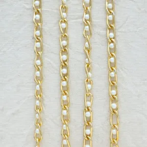 Aluminium Chain | Size : W-6mm H-13mm | 1mtr | JT-9-35-7
