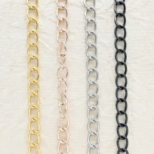 Aluminium Chain | Size : W-8mm H-12mm | Qty : 1mtr | JT-14-43-15