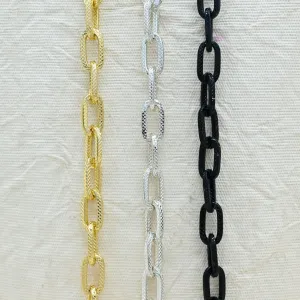 Aluminium Chain | Size : W-8mm H-16mm | Qty : 1mtr | JT-19-35-28
