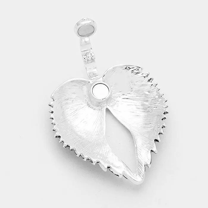 Angel Wings Magnetic Pendant Earrings Set