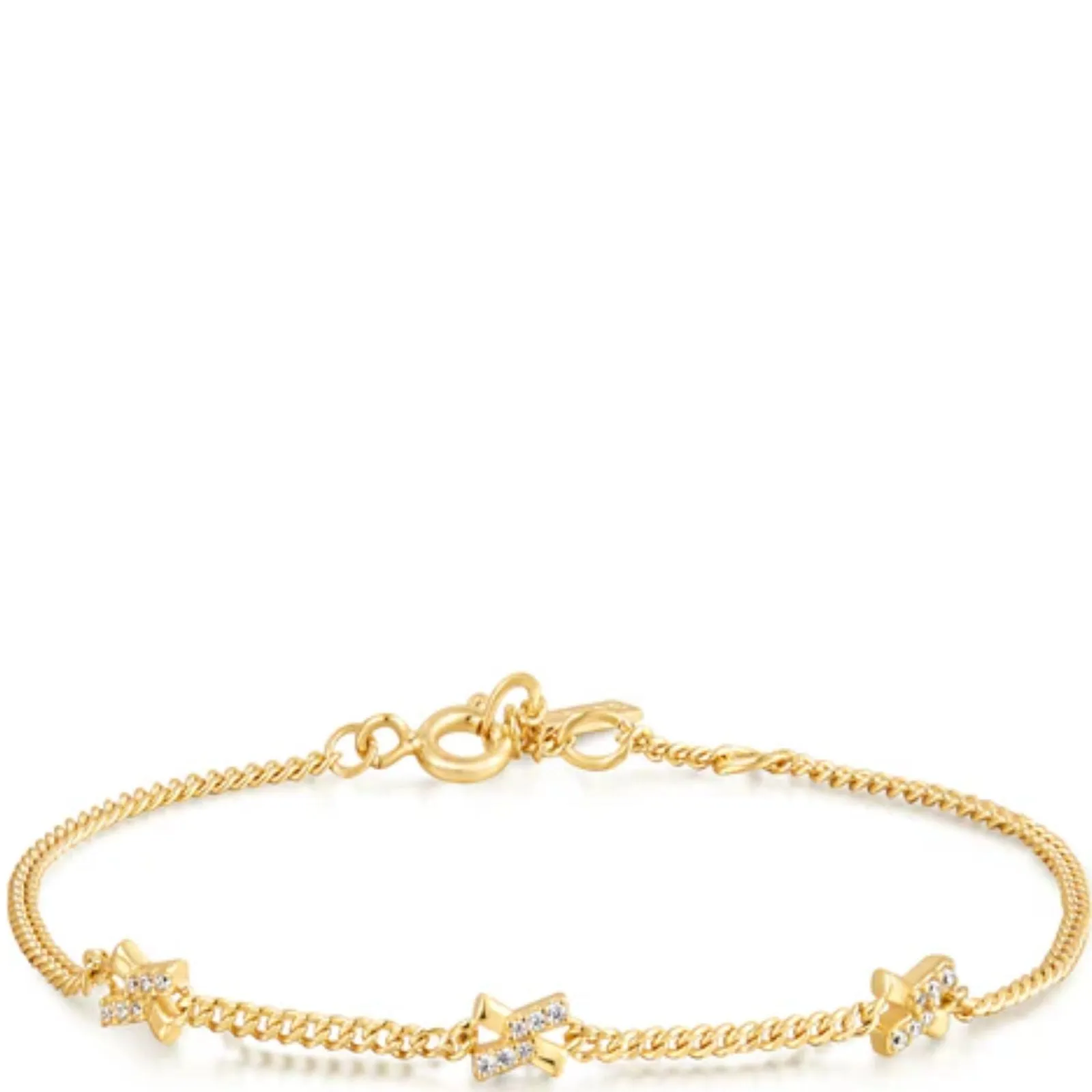 Ania Haie Dusk Divas Gold Cross Station Bracelet
