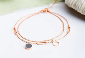 Anklet For Women Foot Extend Link Chain Vintage Women Ankle Jewelry Round Pendant Gift