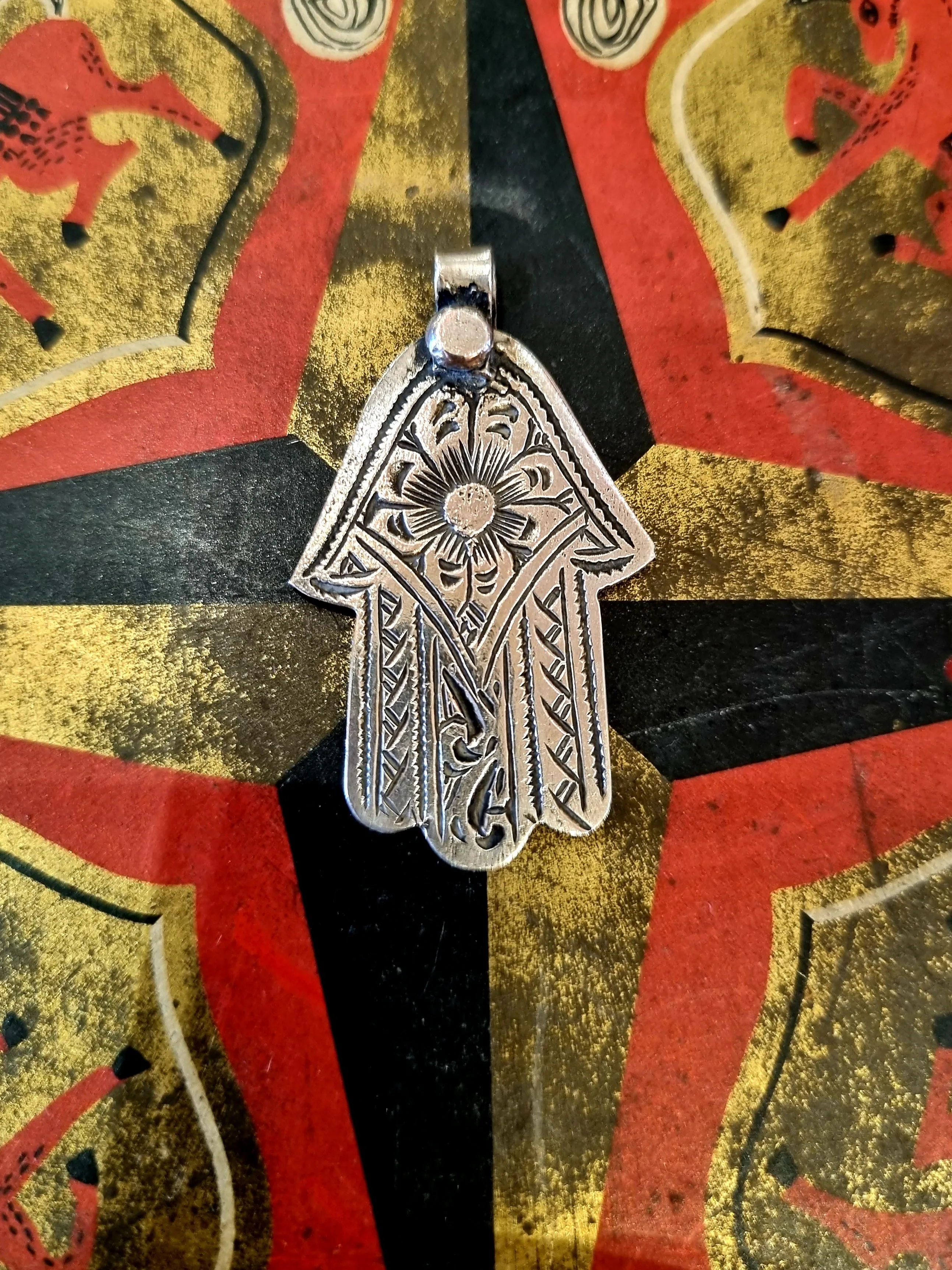 Antique & vintage hamsa pendants