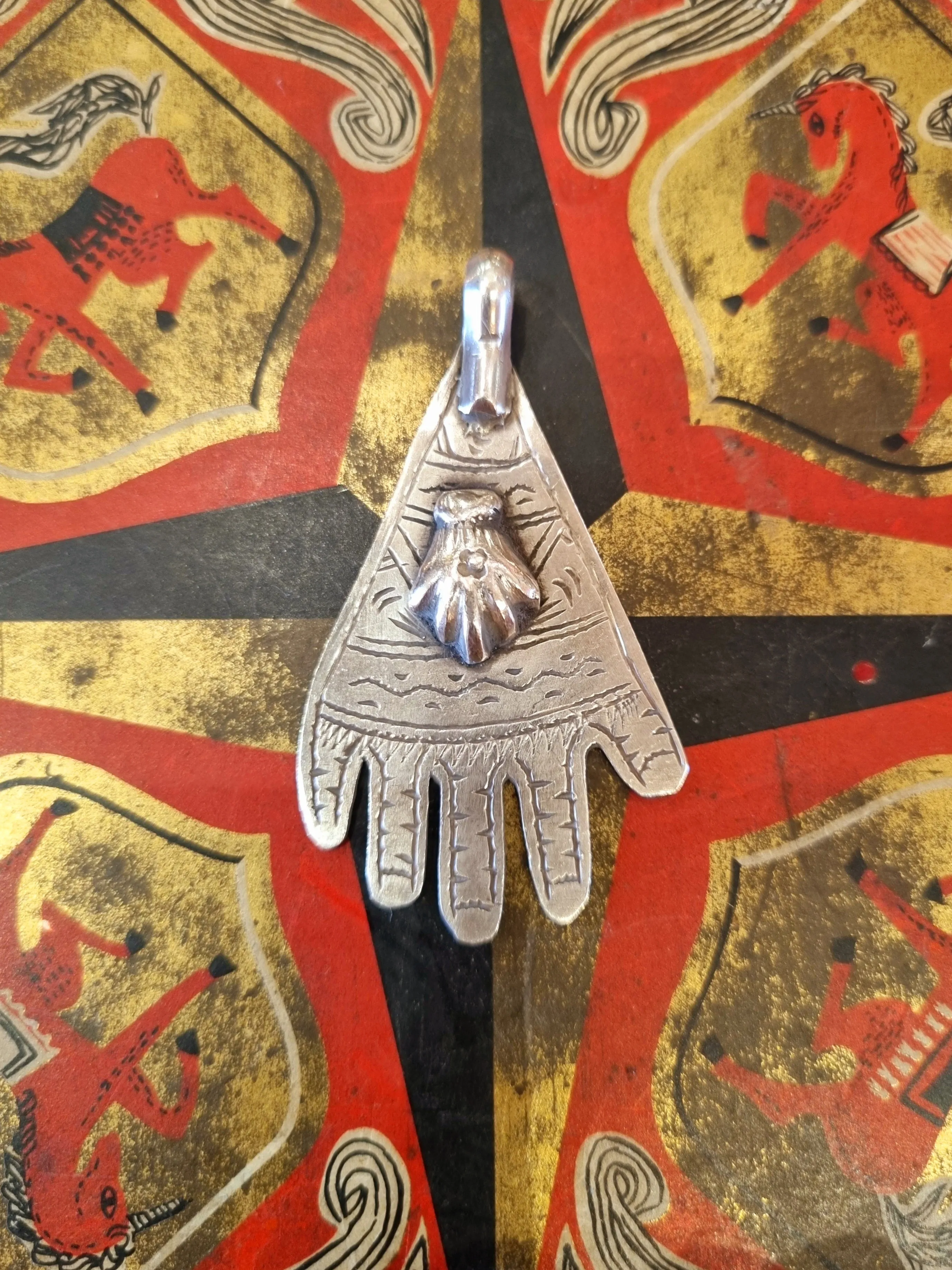 Antique & vintage hamsa pendants