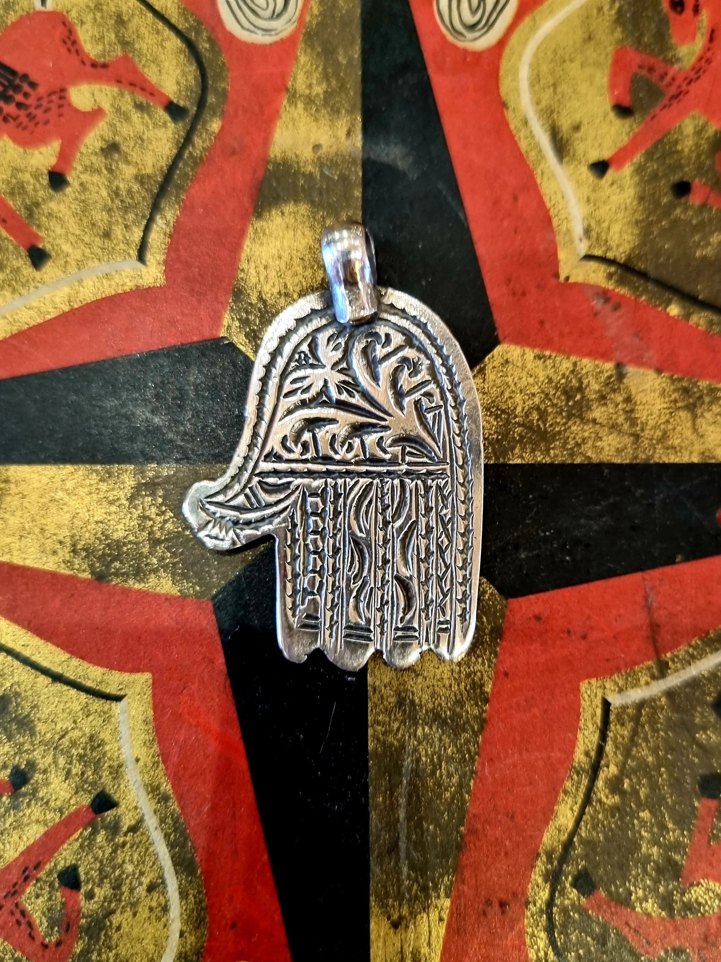 Antique & vintage hamsa pendants