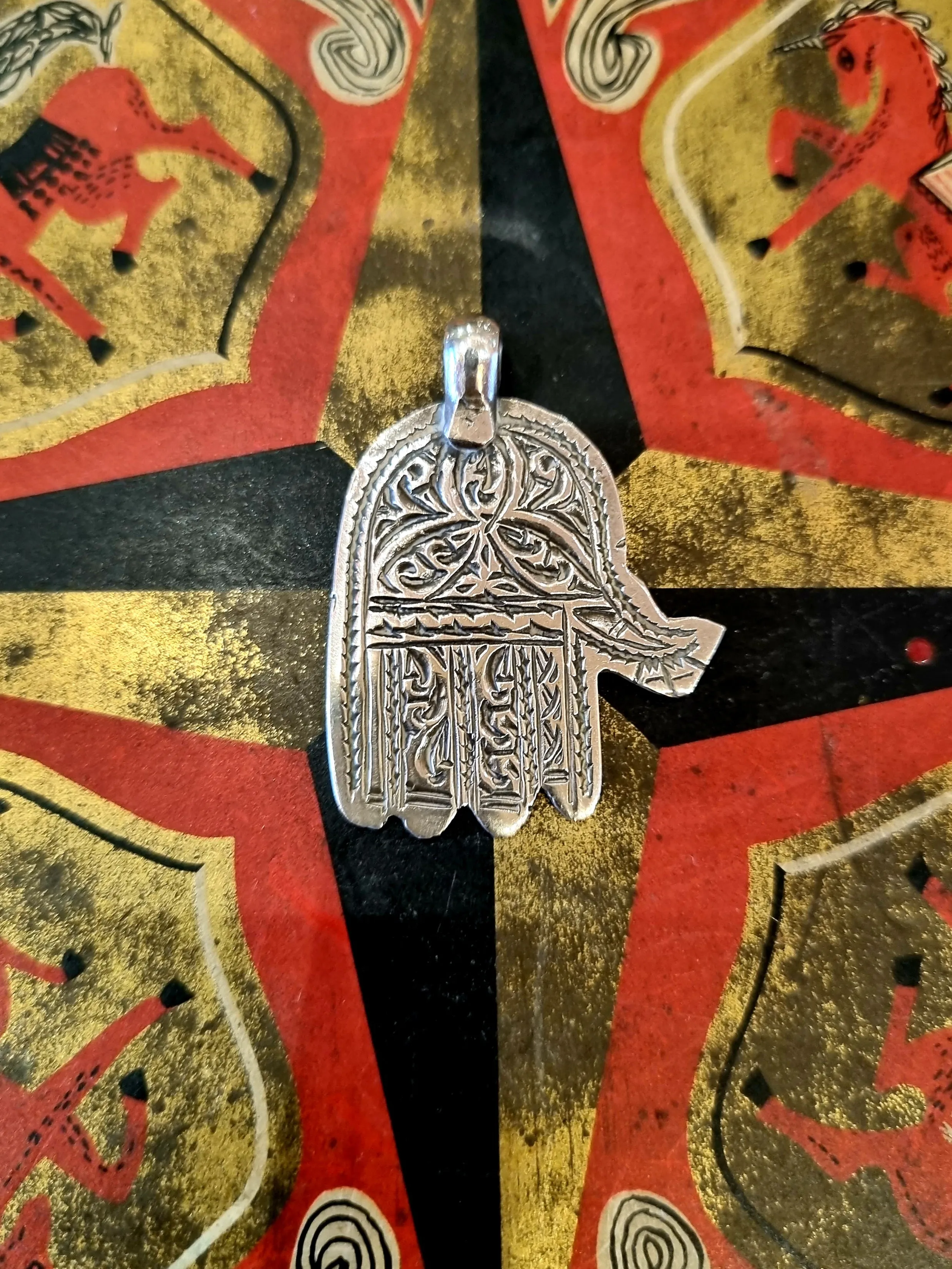 Antique & vintage hamsa pendants