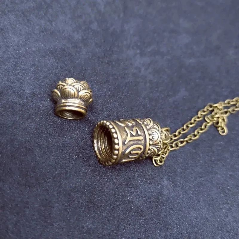 Antique Gold Pendant Necklace For Women Memorial Jewelry