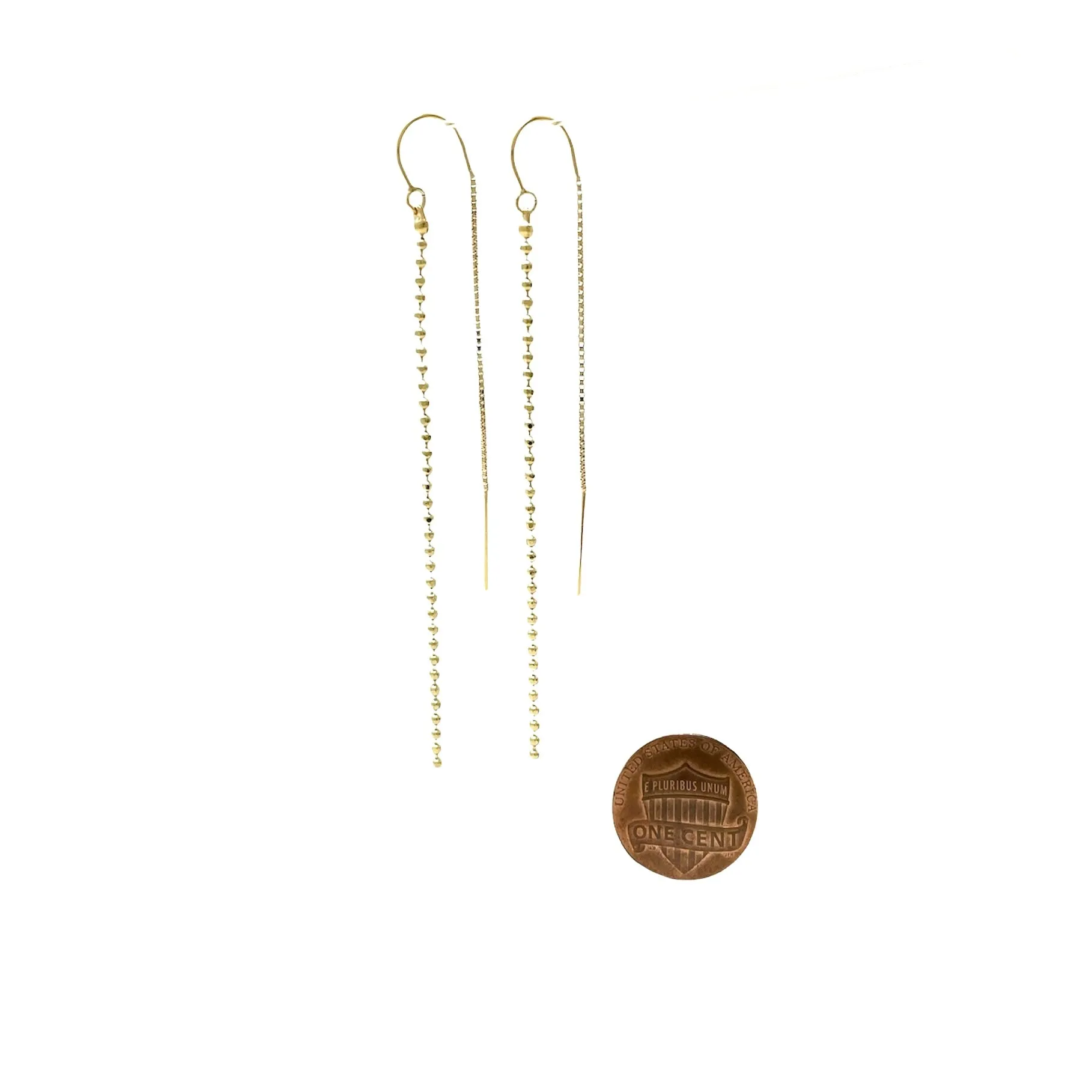 Ball Chain Threader Earrings