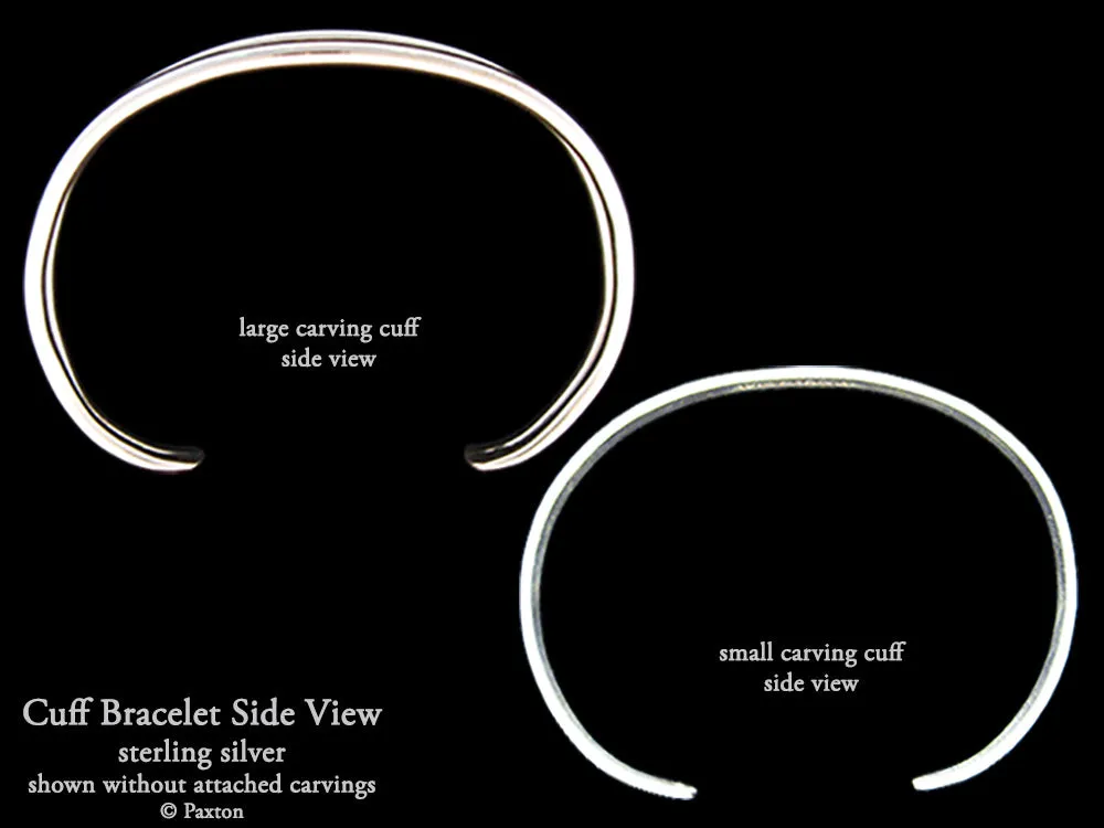 Bat Cuff Bracelet Sterling Silver