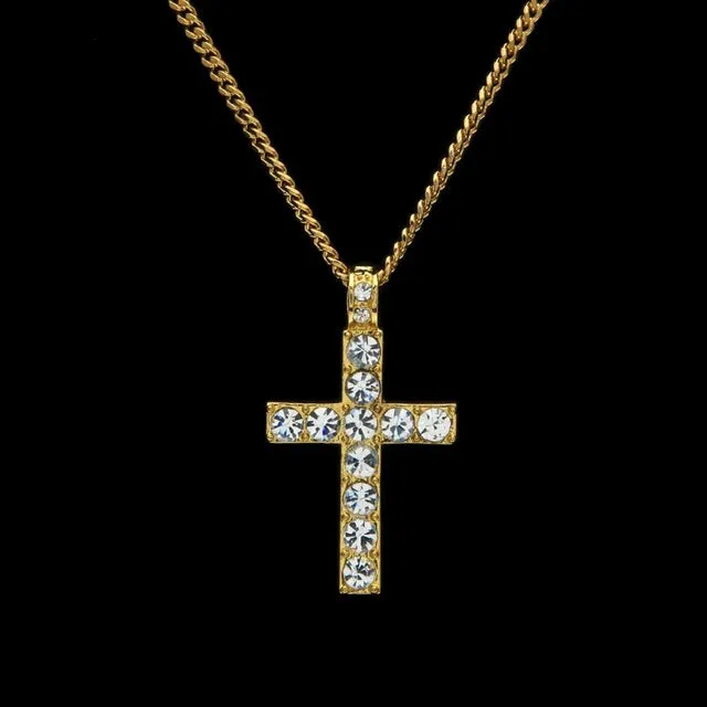 Bird Feather Stainless Steel Necklace for men women Stone Cross Alloy Pendant Chain Necklaces & Pendants Hip Hop Fashion Jewelry