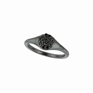 BLACK DIAMOND RING 14K BLACK GOLD (0.18 CTW)
