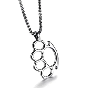 BRASS KNUCKLE NECKLACE