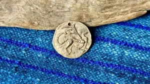 Bronze Pendant by Andrew Thornton - Dragon in Flight