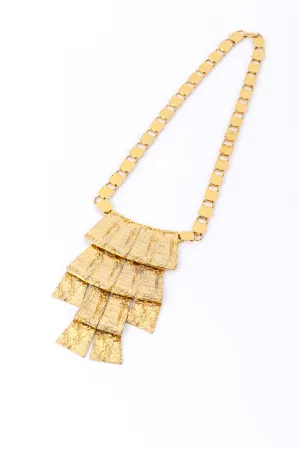 Brutalist Tiered Tablet Necklace